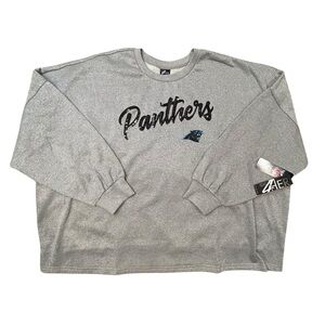 NFL Team‎ x GIII 4 Her Women’s  Carolina Panthers Sweatshirt Glamour  4XL  NWT